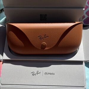 Ray-Ban Meta Tan Sunglasses Case